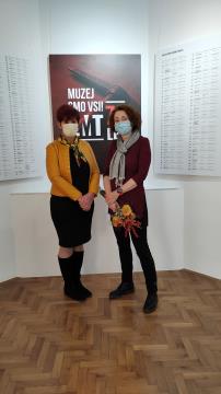 Podžupanja Občine Trbovlje Maja Krajnik in Jana Mlakar Adamič